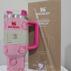 Stanley Cup Hello Kitty With Straw Topper