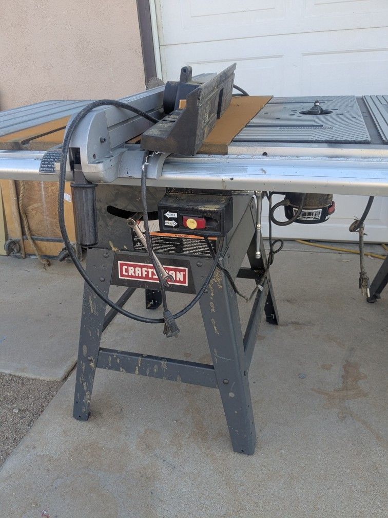 Craftsman Table Saw With Router