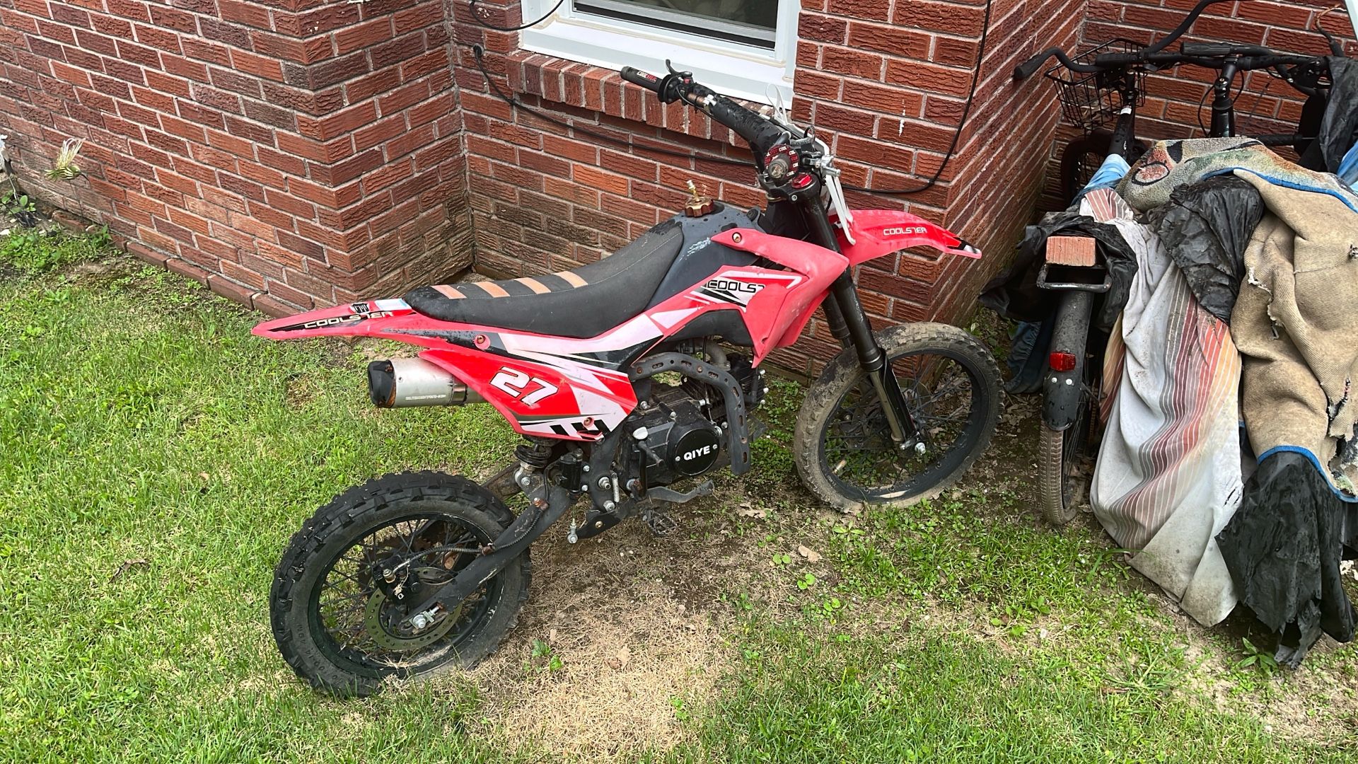 black and red coolstar dirtbike