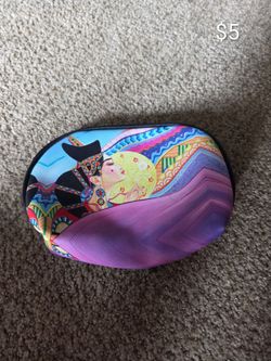 Colorful Graphic Zip Pouch Cosmetic Bag