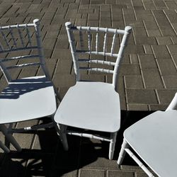 Kids Size White Chair $30 Each (2 Chairs Left Only) 