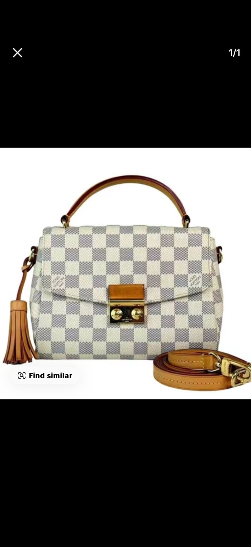 LOUIS VUITTON  Damier Azur Croisette
