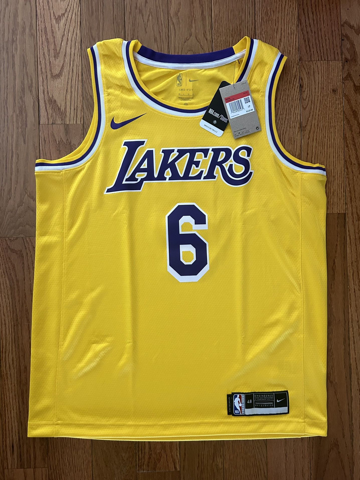 LeBron James Los Angeles Lakers Icon Nike Swingman Jersey Size 48/Large NEW