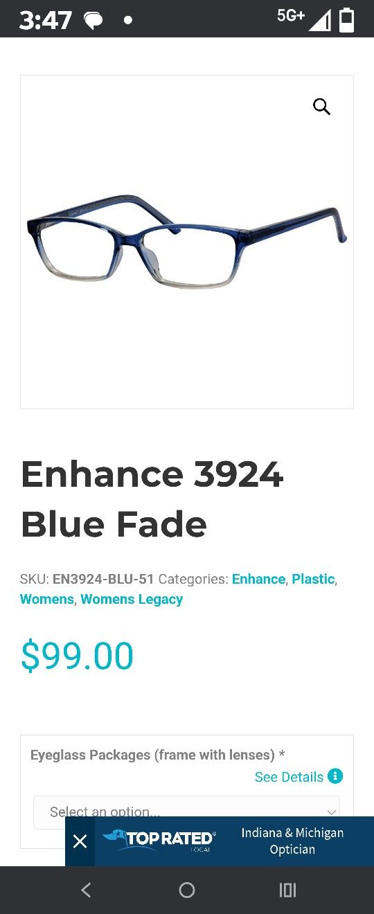 Enhance 3924 Glasses