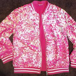 WonderNation Pink Sequin Jacket