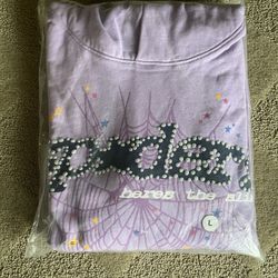 Sp5der Hoodie Açaí Color Size L