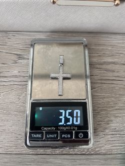 Moissanite Cross Pendant