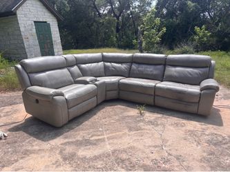 *FREE DELIVERY* 5 Piece Electric Gray Recliner Sectional