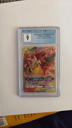 Charizard & Braixen GX CGC 9 Mint Pokémon Card