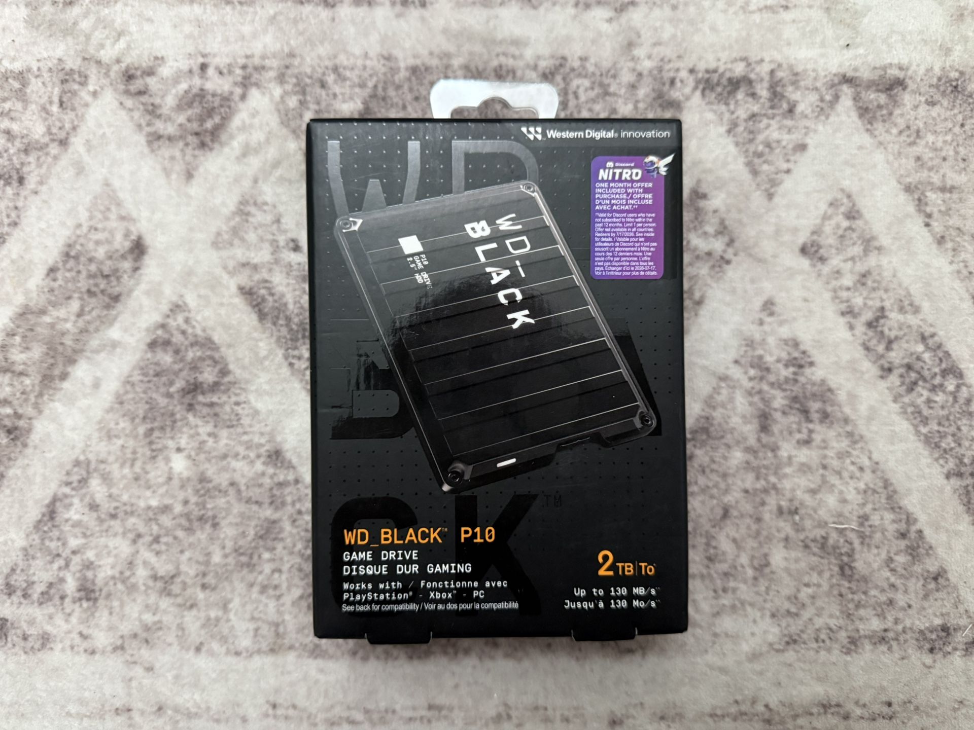 WD Black P10 2TB Portable Game Drive for Playstation