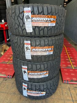 33x12.50r22 ARROYO RT 4 NEW TIRES INSTALLED ✅INSTALADAS ✅🔥