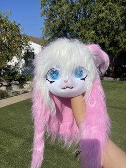 Halloween Cat Fur Suit Mask