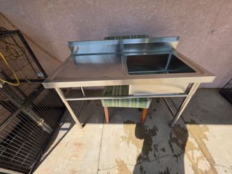 Prep Table/ Sink Stainless