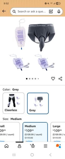 Men Reusable Incontinence Underwear for Men M
