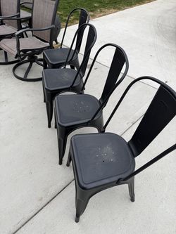 Metal chairs 4pc