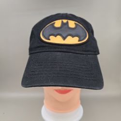 DC Batman Leather Logo Adjustable SnapbackHat