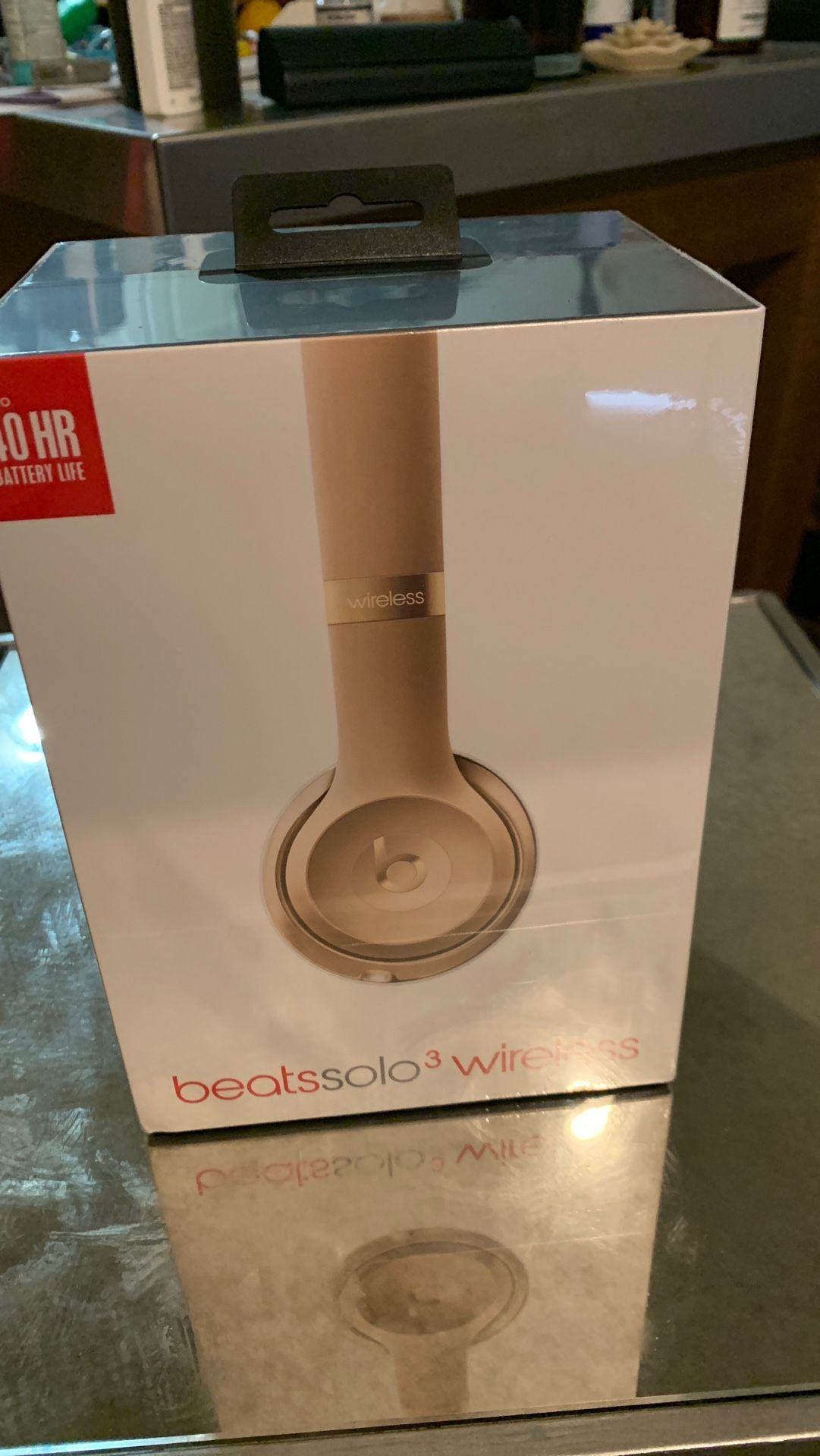 Un-Opened Beats Solo3 Bluetooth Wireless On-Ear Headphones with Mic- Satin Gold