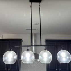 Hampton bay linear island pendant light fixture