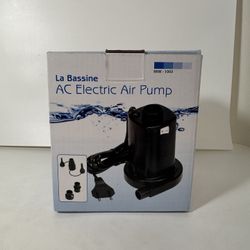 La Bassine AC Electric Air Pump for Pool w Round Tap Adapter 