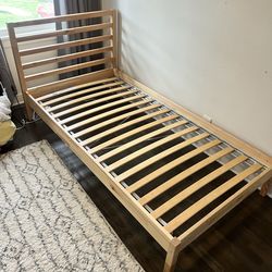 IKEA Twin Tarva Bedframe with Luroy Slats