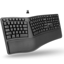 X9 Wireless Ergonomic Keyboard with Wrist Rest - Type 