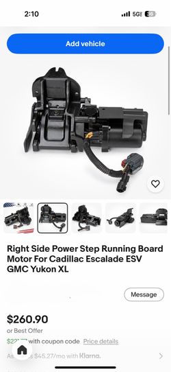 Right Side Power Step Running Board Motor For Cadillac Escalade ESV GMC Yukon XL