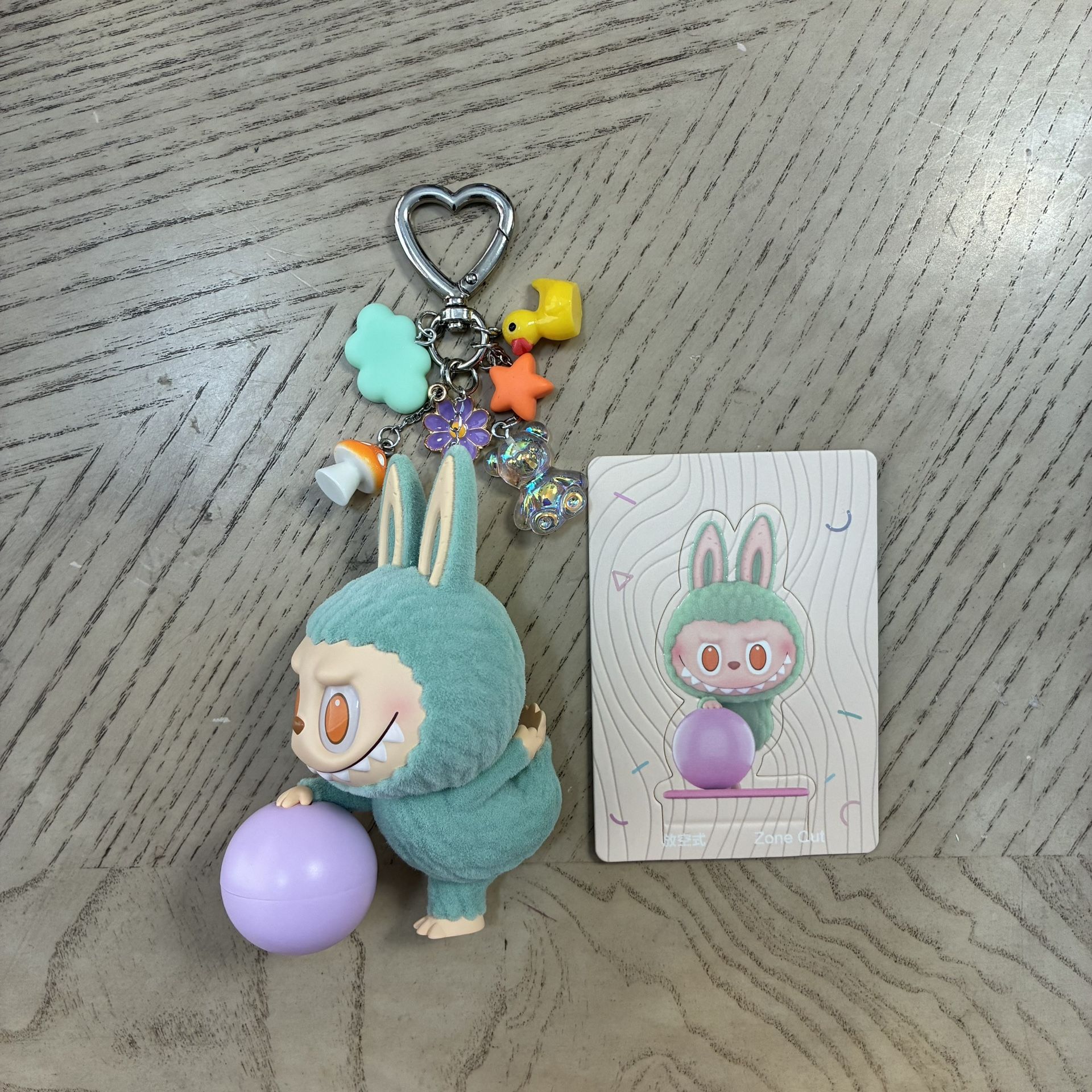 THE MONSTERS Labubu Lazy Yoga DIY Keychain - Zone Out