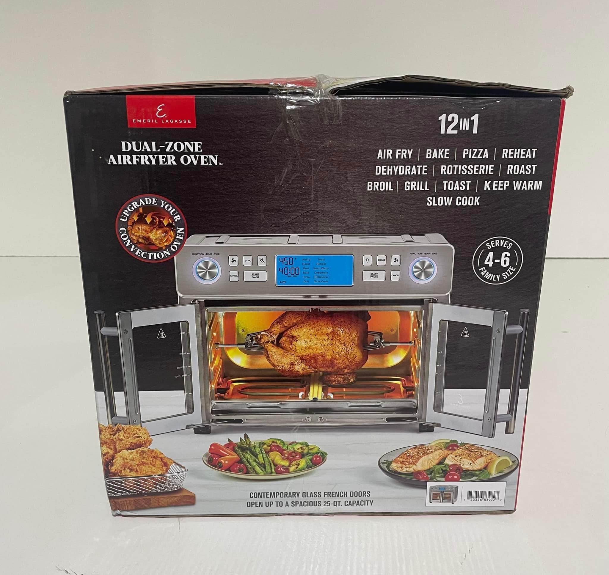 Emeril Lagasse Dual-Zone AirFryer Oven (1 Payment)