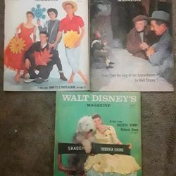 Rare Vintage Walt Disney Magazines Vol.4  No.'s 1-6 Complete Set!! 1957