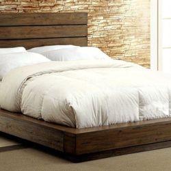 Brand New Rustic Natural King Size Bed Frame