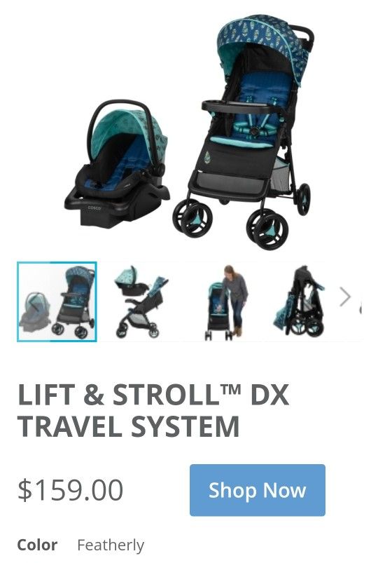 Cosco Kids™ Lift & Stroll™ DX Travel System, Featherly

