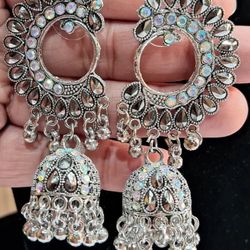 Gorgeous Fashion Oxidized Jhumka Earrings 