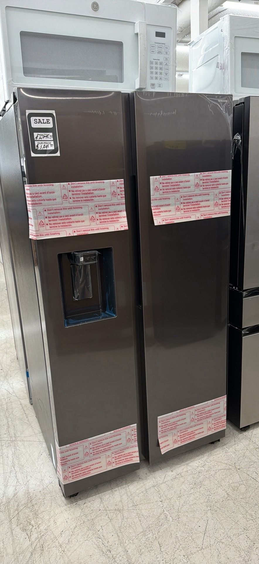 💥Best Save💥 Samsung - 36 in. Wide 27.4 cu. ft. Side-by-Side Refrigerator with Large Capacity
