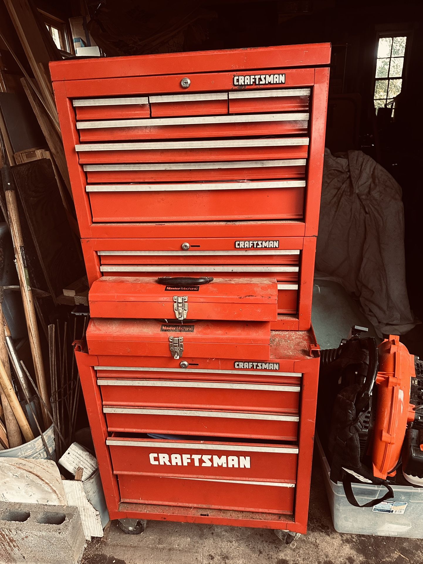 Craftsman toolbox with tools