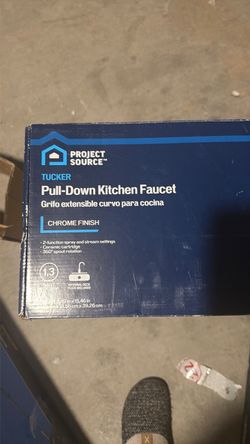 Project Source Tucker Chrome Single-Handle Pull-Down Kitchen Faucet (Item #921987