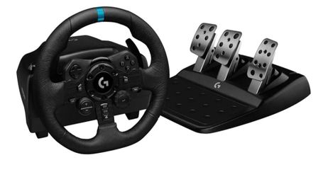 Logitech G923 racing wheel & simulator Chair (Like new - with Box)