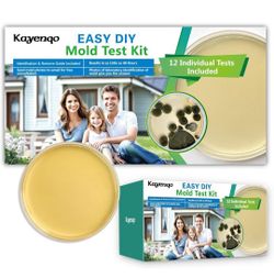 Mold Test Kit for Home - 12 Simple Detection Tests,Test HVAC System,Home Surfaces,& Indoor Air Quality Testing Kits,DIY Mold Detector at Home,Includes