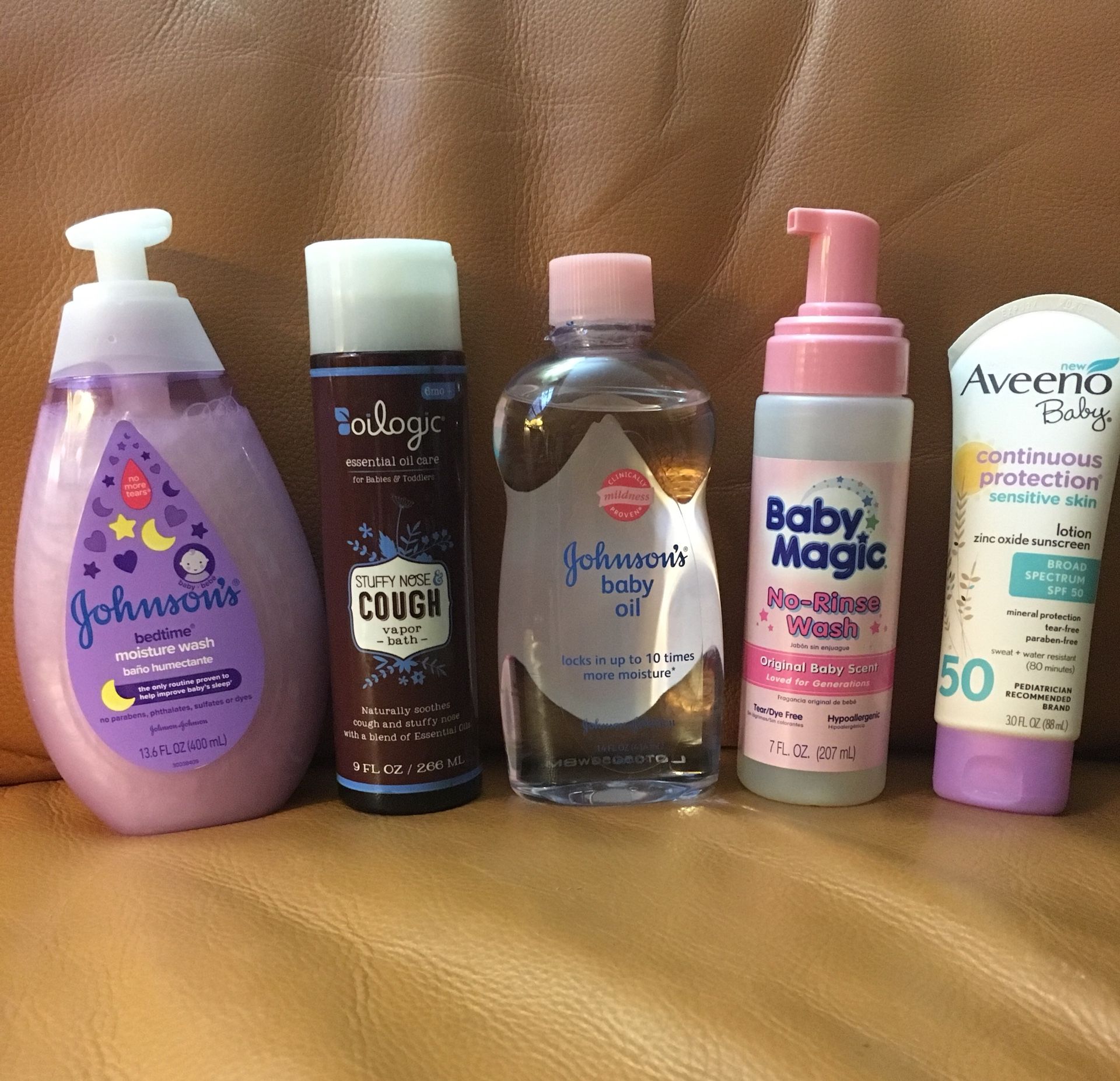 Baby bath wash sunscreen and baby oil