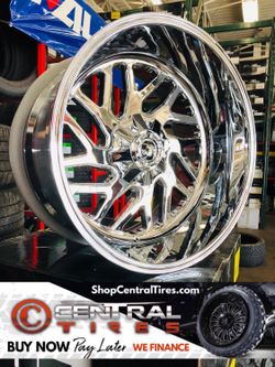 26x12 Chrome Fuel Triton wheels...... easy payment options available..... Central Tires