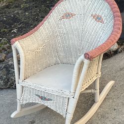 Child’s Wicker Rocking Chair