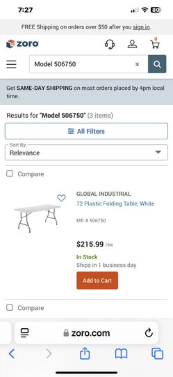 Table Rectangle Folding 