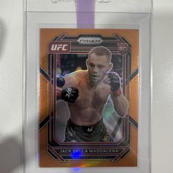 UFC Jack Della Maddalena [Orange] #187 2023 Panini Prizm UFC