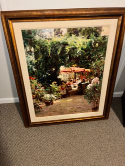 Original Art by Leonard Wren Cafe ST. Remy