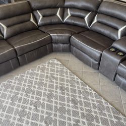 💫Chai r | power recline r | power reclining sof a  with console and wedge