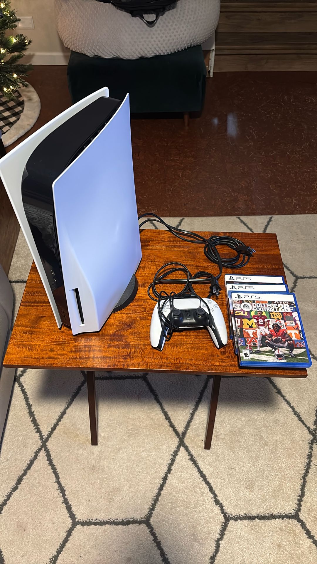 Ps5 with Controller/Cords/Couple games