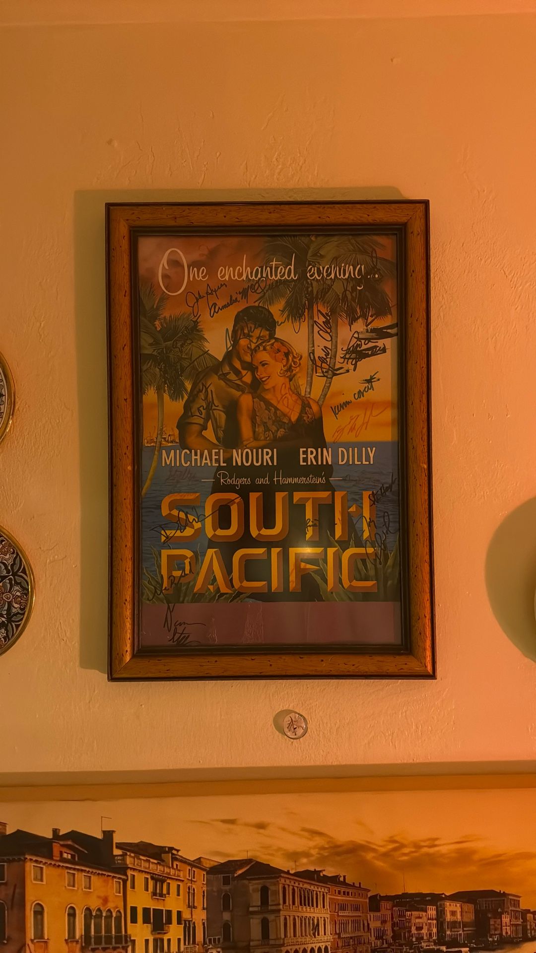 Cuadro De La Película SOUTH Pacífic Y Firmado