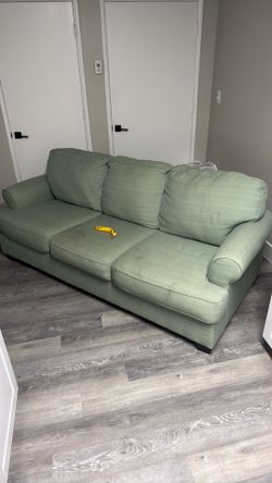 Green sofa
