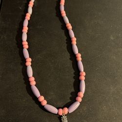 Handmade Beaded Charm Necklace 