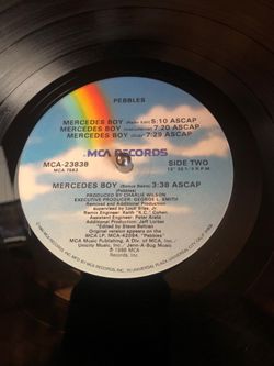 Pebbles - Mercedes Boy - 1988 - 12” Vinyl - Great Condition
