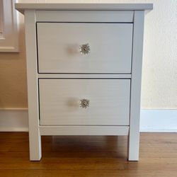 IKEA HEMNES Nightstand,  2-Drawer Chest, White